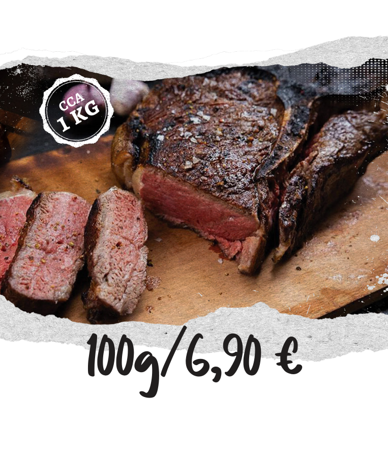 T-bone s prilogo